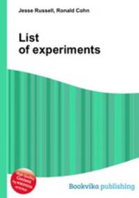 List of experiments