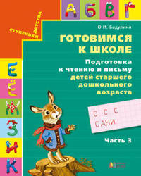 Готовимся к школе. Подготовка к чтению и письму детей старшего дошкольного возраста. Тетрадь в 3-х частях. Часть 3