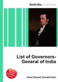List of Governors-General of India