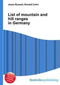 List of mountain and hill ranges in Germany