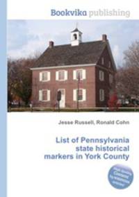 List of Pennsylvania state historical markers in York County
