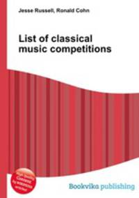 List of classical music competitions