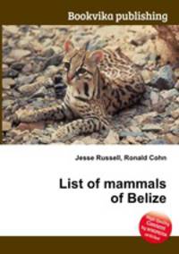 List of mammals of Belize
