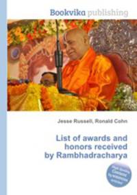 List of awards and honors received by Rambhadracharya