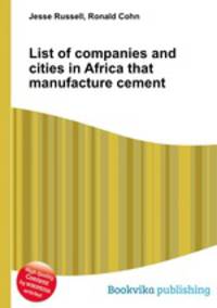 List of companies and cities in Africa that manufacture cement