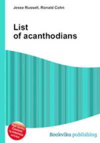 List of acanthodians