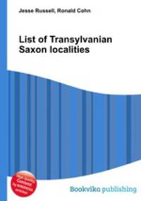 List of Transylvanian Saxon localities