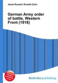 German Army order of battle, Western Front (1918)