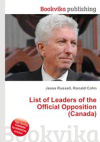 List of Leaders of the Official Opposition (Canada)