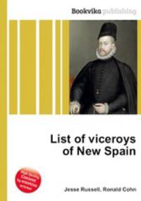 List of viceroys of New Spain