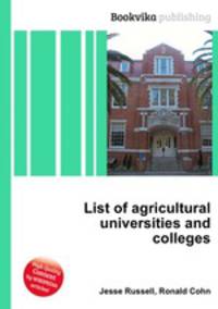 List of agricultural universities and colleges