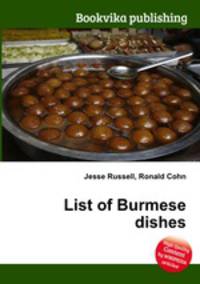List of Burmese dishes