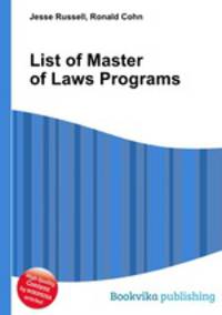 List of Master of Laws Programs