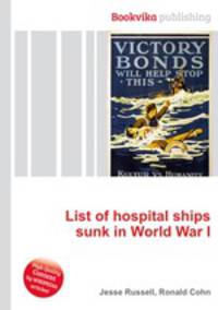 List of hospital ships sunk in World War I