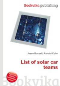 List of solar car teams