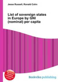 List of sovereign states in Europe by GNI (nominal) per capita