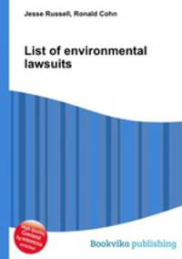 List of environmental lawsuits