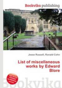 List of miscellaneous works by Edward Blore