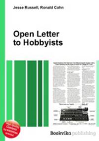 Open Letter to Hobbyists