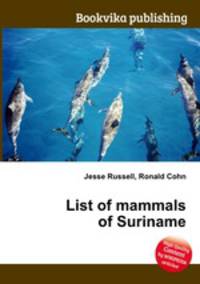 List of mammals of Suriname
