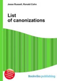 List of canonizations