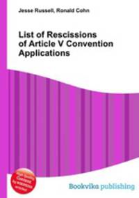 List of Rescissions of Article V Convention Applications