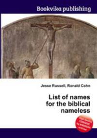List of names for the biblical nameless
