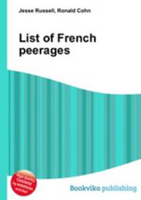 List of French peerages