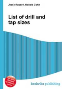 List of drill and tap sizes