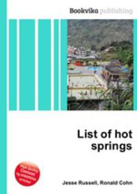 List of hot springs