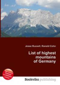 List of highest mountains of Germany