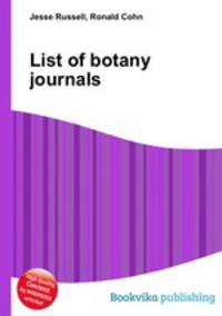 List of botany journals