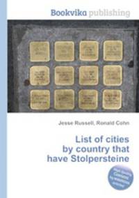 List of cities by country that have Stolpersteine