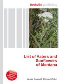 List of Asters and Sunflowers of Montana