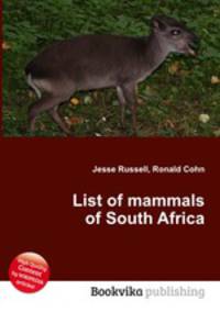 List of mammals of South Africa