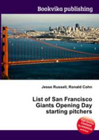 List of San Francisco Giants Opening Day starting pitchers