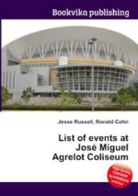 List of events at Jose Miguel Agrelot Coliseum