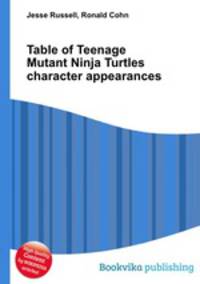 Table of Teenage Mutant Ninja Turtles character appearances
