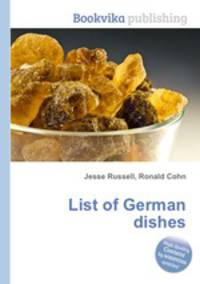 List of German dishes