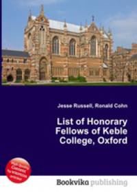 List of Honorary Fellows of Keble College, Oxford