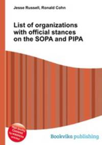 List of organizations with official stances on the SOPA and PIPA