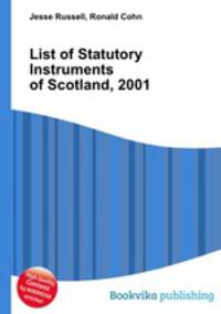 List of Statutory Instruments of Scotland, 2001
