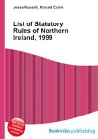 List of Statutory Rules of Northern Ireland, 1999