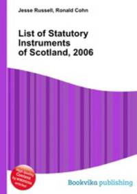 List of Statutory Instruments of Scotland, 2006
