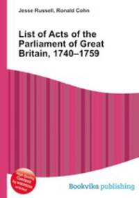 List of Acts of the Parliament of Great Britain, 1740–1759