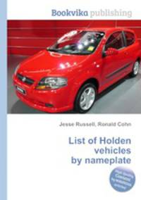 List of Holden vehicles by nameplate