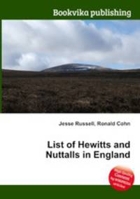 List of Hewitts and Nuttalls in England