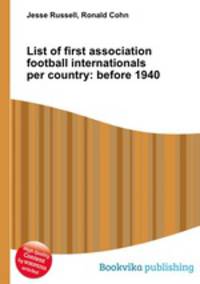 List of first association football internationals per country: before 1940