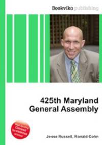425th Maryland General Assembly