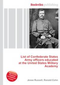 List of Confederate States Army officers educated at the United States Military Academy